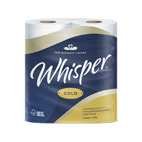 WHISPER GOLD 3 PLY TOILET ROLLS (40)