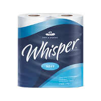WSOFT2 WHISPER TOILET ROLL 2PLY (40)